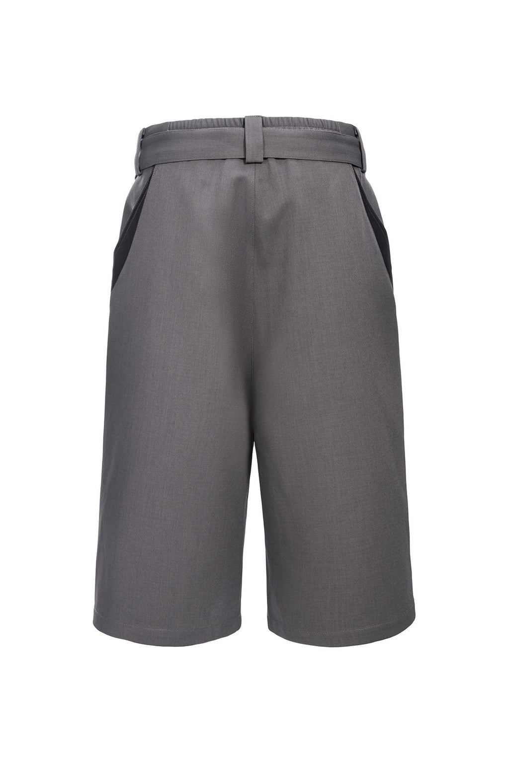 CATSSTAC Pleated Belted Wide-Leg Shorts