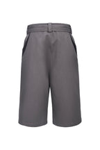 CATSSTAC Pleated Belted Wide-Leg Shorts