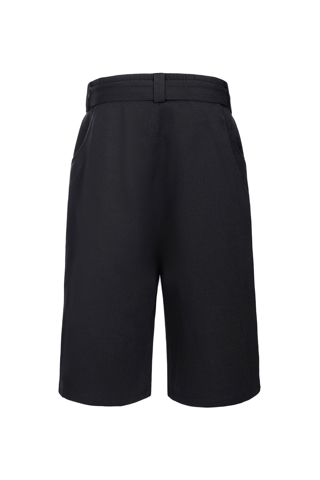 CATSSTAC Pleated Belted Wide-Leg Shorts