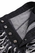 DND4DES Heavily Distressed Denim Shorts