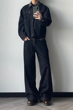 OKAYTHXBYE Floral Paneled Waist Raw Jeans