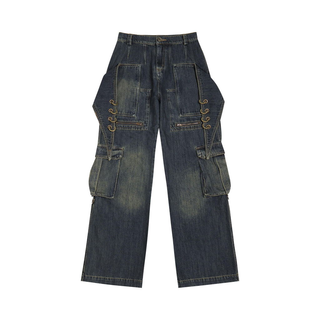 DND4DES Scimitar Rings Deconstructed Denim Cargo