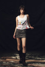 KADAKADA Doodle Graphics Tank Top