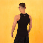 CLP Sparkle Diamond Ribbed Tank Top