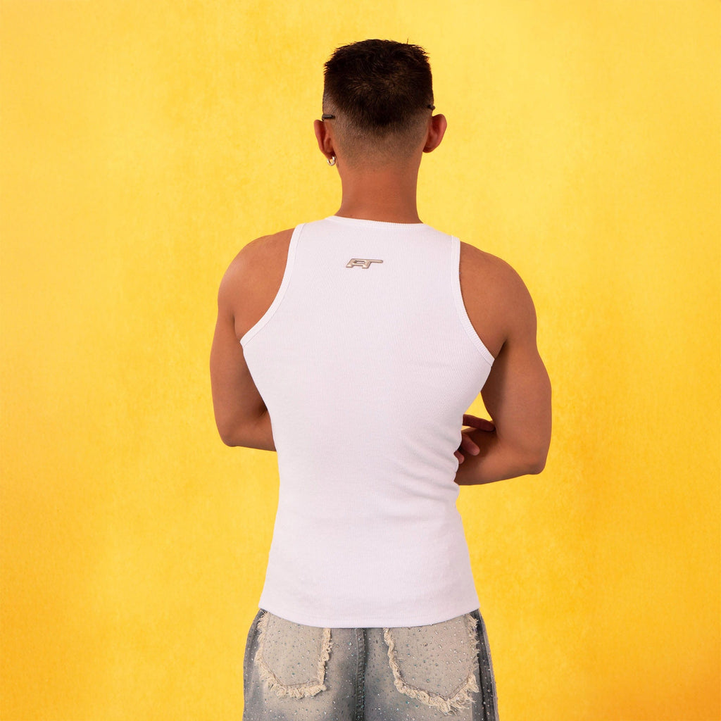 CLP Sparkle Diamond Ribbed Tank Top