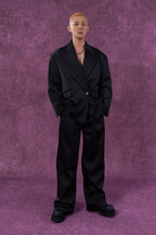 CLP Satin Straight-Leg Pants
