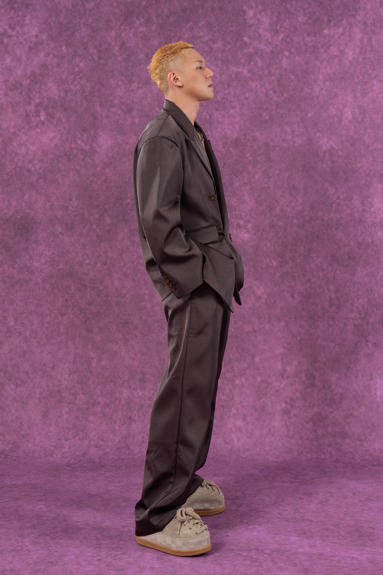 CLP Satin Straight-Leg Pants