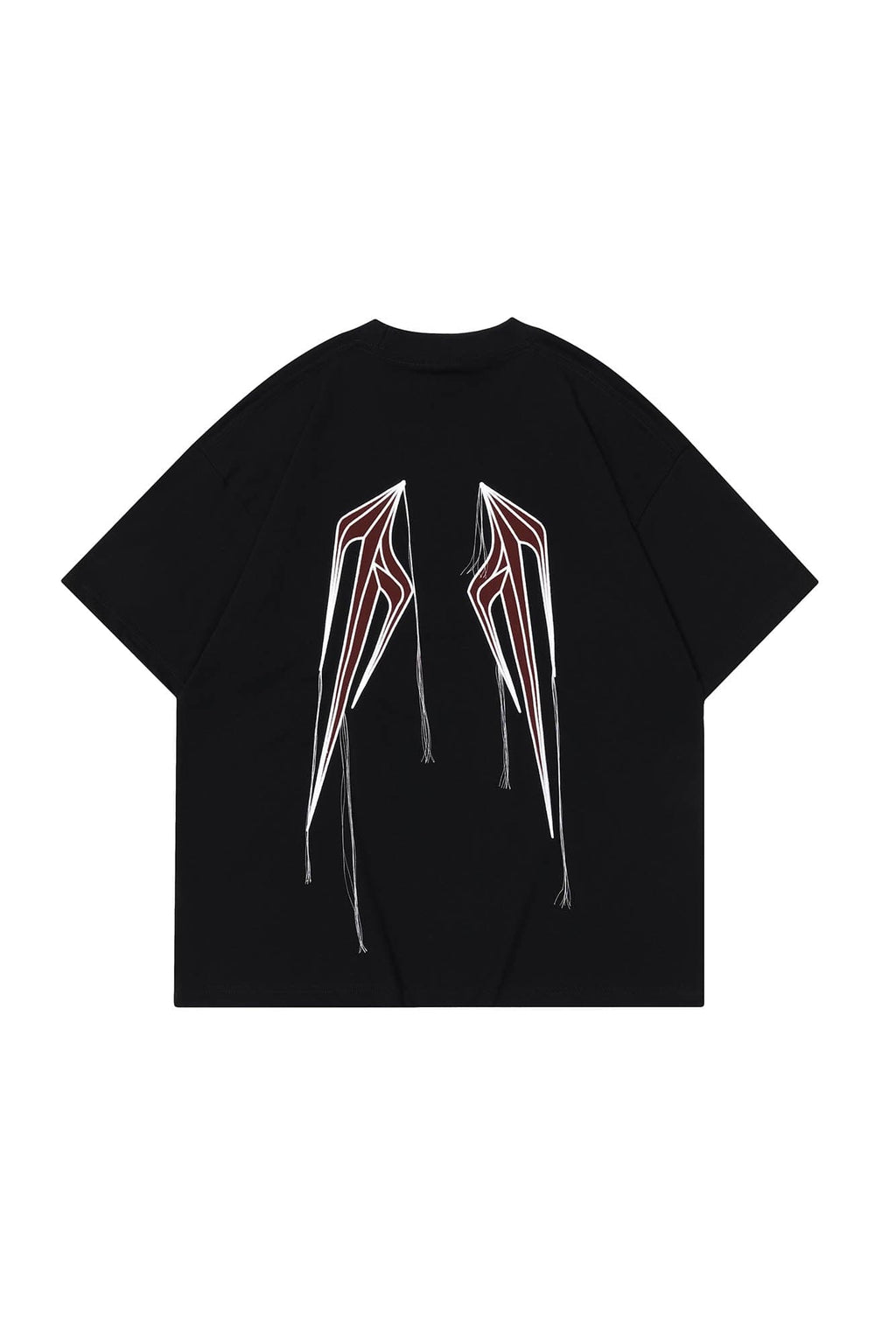 OVDY Wing Embroidered Patch Oversized T-Shirt
