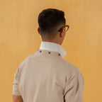 CLP V-Neck Detachable Collar Knitted Tee