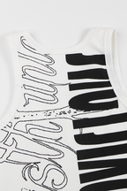WHISTLEHUNTER Graffiti Ribbed Tank Top