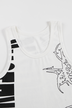 WHISTLEHUNTER Graffiti Ribbed Tank Top