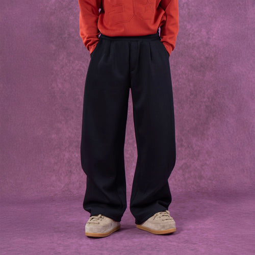 CLP Pleated Wide-Leg Sweatpants