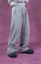 CLP Pleated Wide-Leg Sweatpants