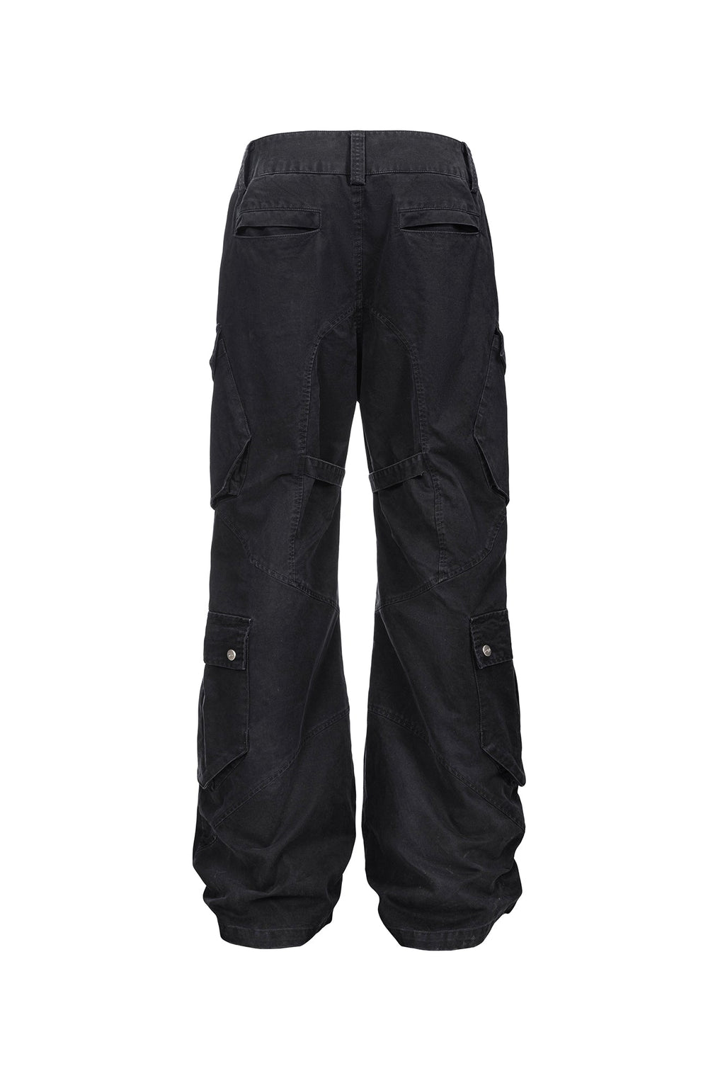 CATSSTAC Multi-Pocket Paneled Strap Cargo Pants