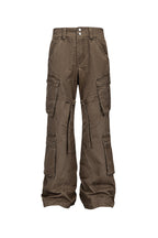 CATSSTAC Multi-Pocket Paneled Strap Cargo Pants