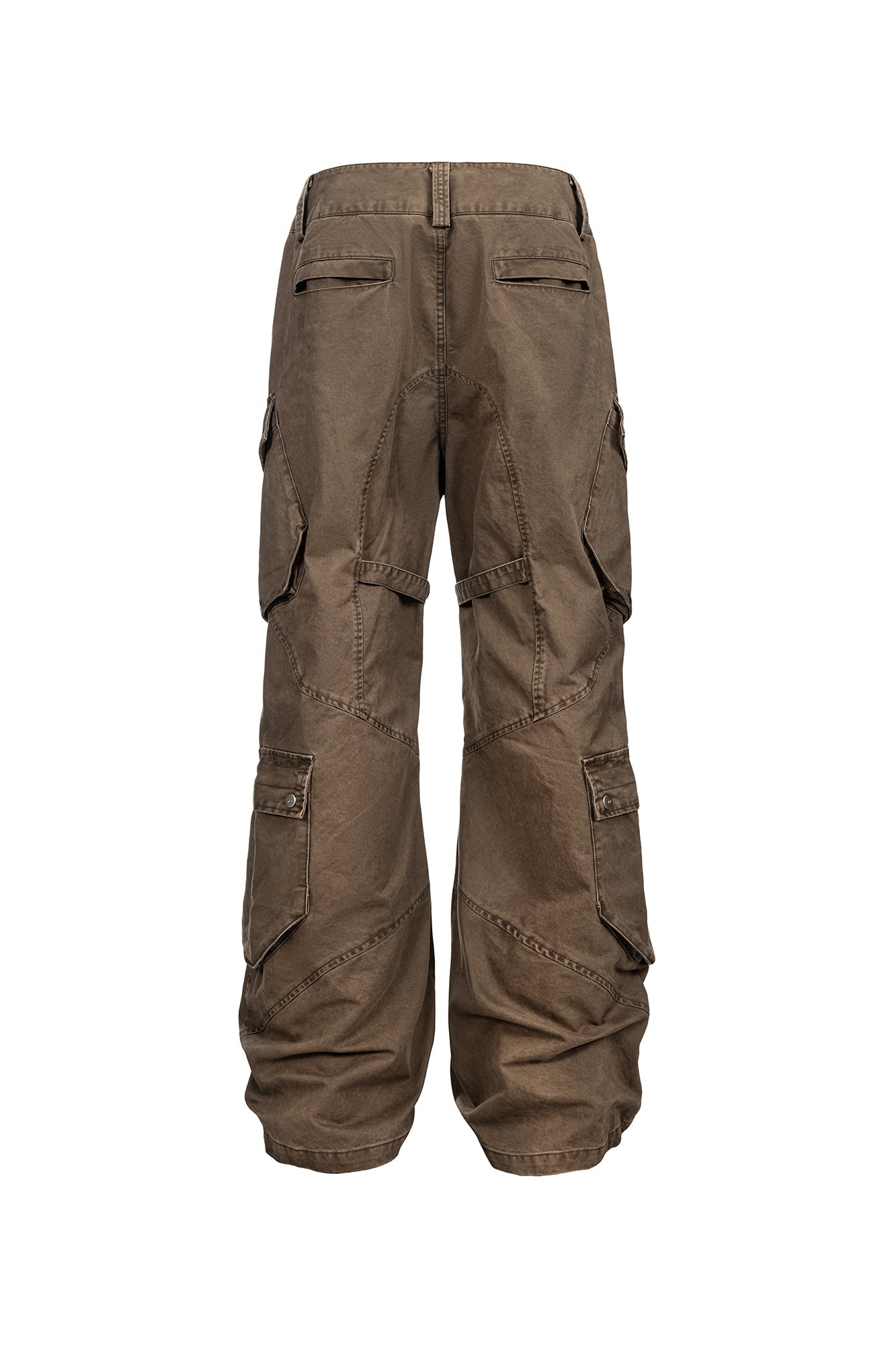 CATSSTAC Multi-Pocket Paneled Strap Cargo Pants