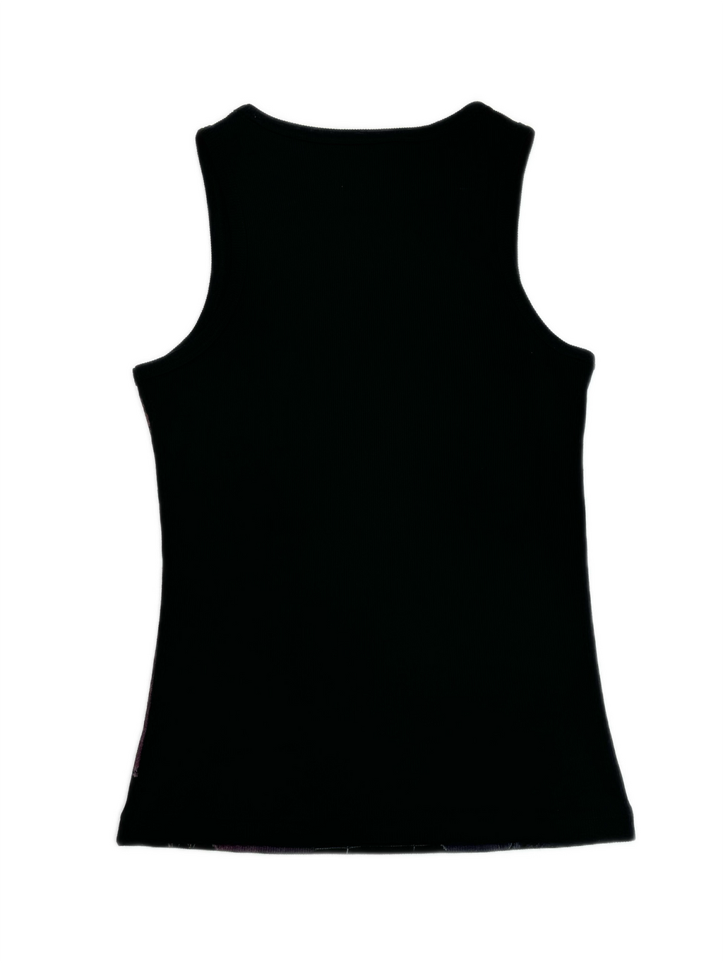 KADAKADA Distressed Graphic Ribbed Tank Top