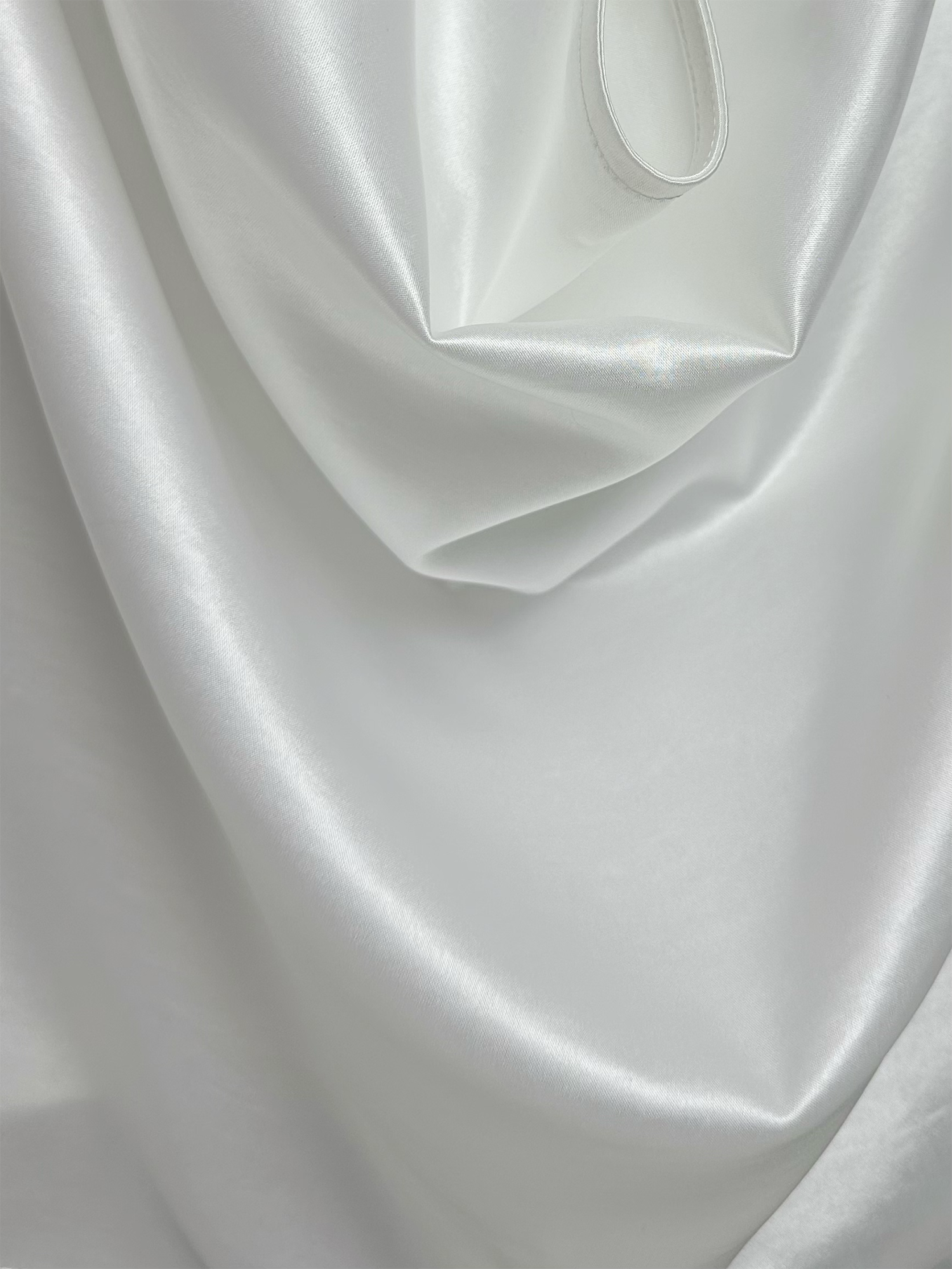 KADAKADA Pearl Sheen Deep V Draped Sleeveless Shirt