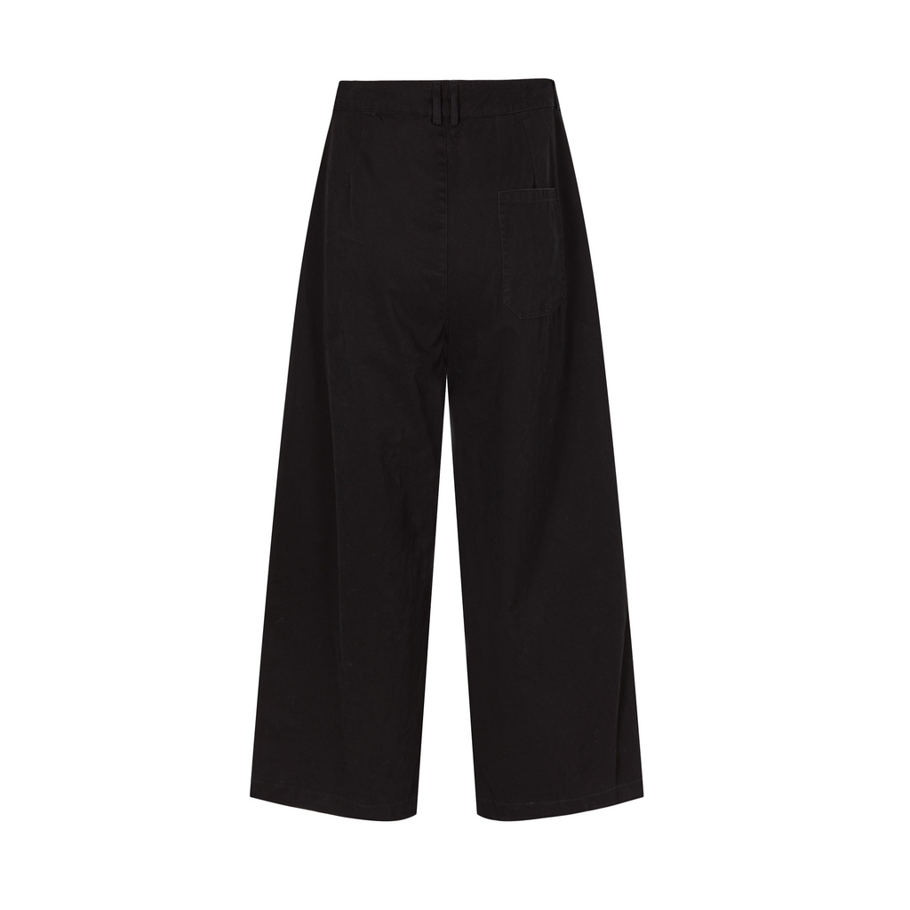 OVDY Retro Washed Stripe-Tie Wide-Leg Pants