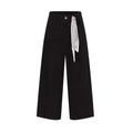 OVDY Retro Washed Stripe-Tie Wide-Leg Pants