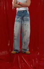CLP Washed Graffiti Jeans