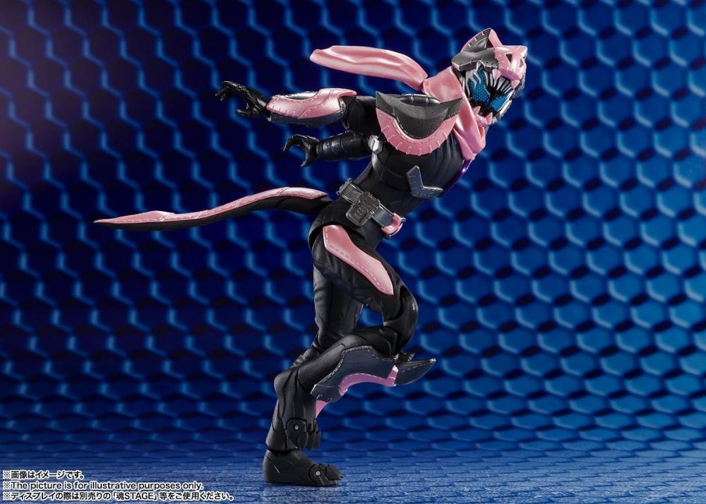 S.H. Figuarts Masked Kamen Rider Revise Kamen Rider Revi Rex Genome & Kamen Rider Vice Rex Genome Action Figures Set