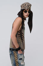 FACEONLAB Venom Diamond Punk Tank Leopard