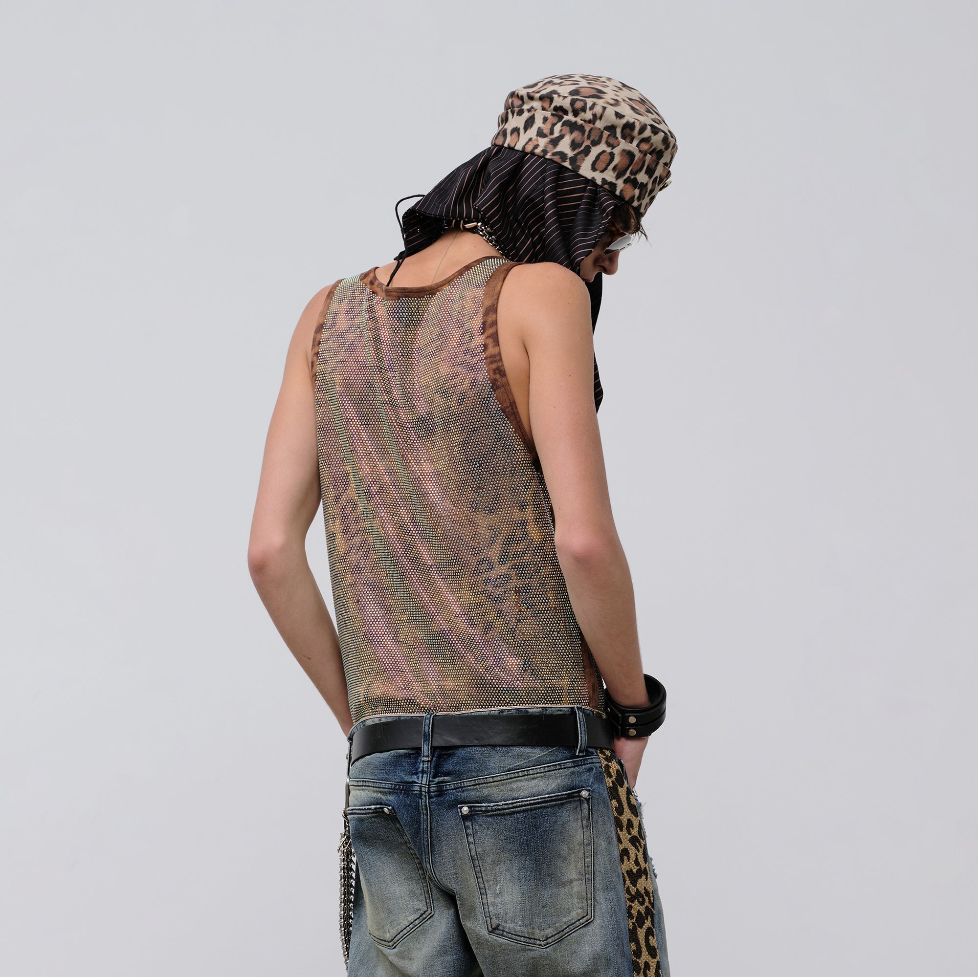 FACEONLAB Venom Diamond Punk Tank Leopard
