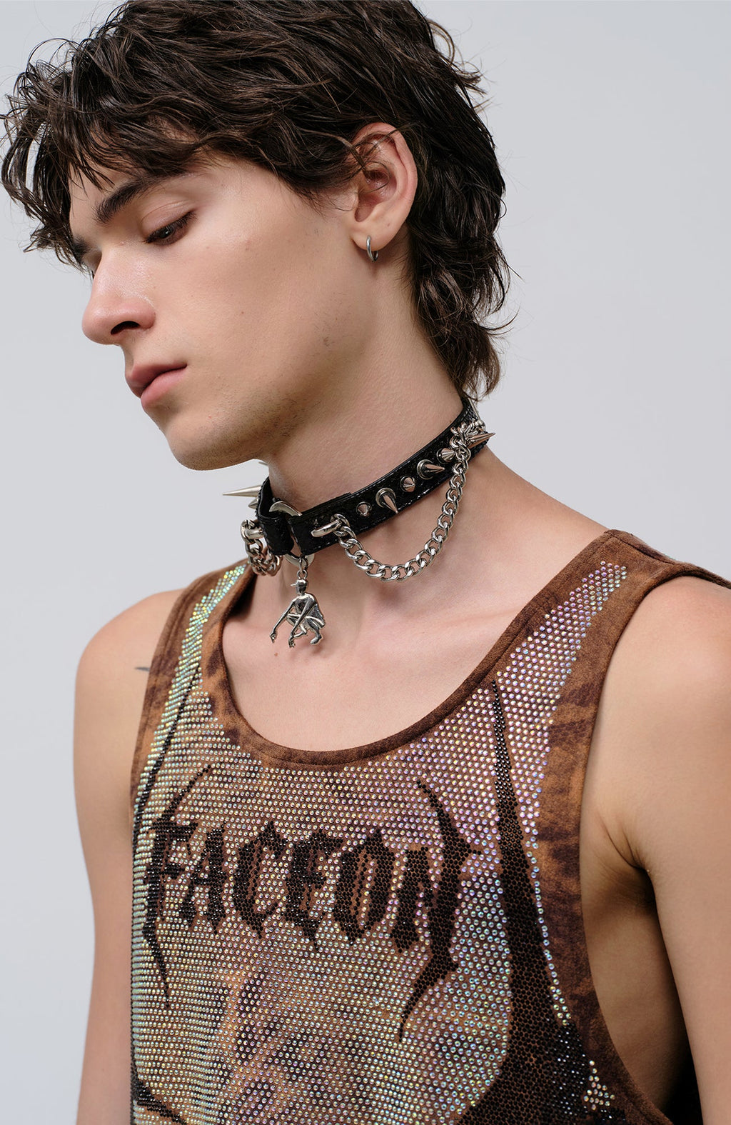 FACEONLAB Venom Diamond Punk Tank Leopard