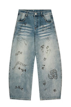 CLP Washed Graffiti Jeans