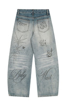 CLP Washed Graffiti Jeans