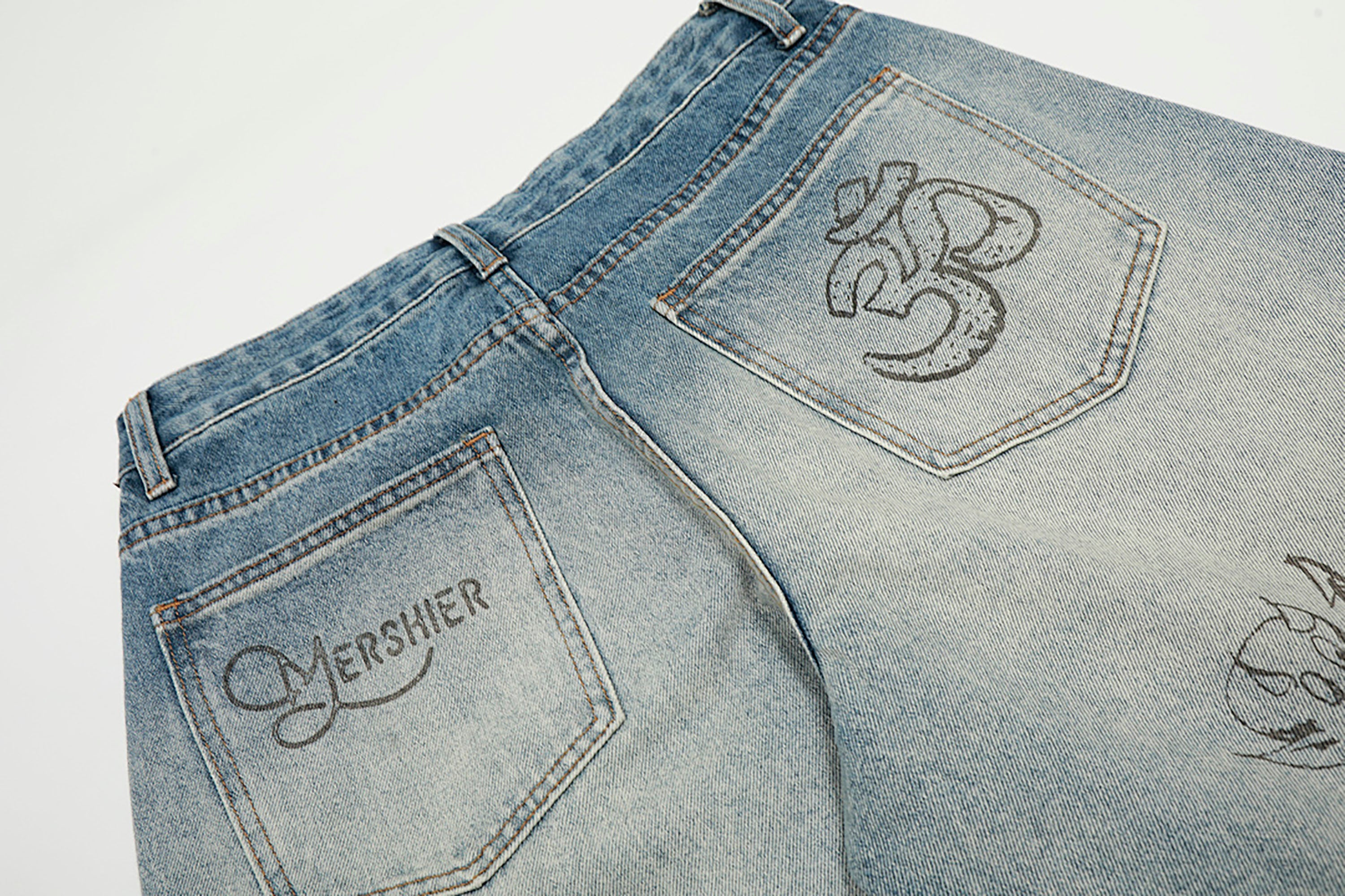 CLP Washed Graffiti Jeans