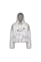 LUUUCAM Brush-Paint Faded Logo Hoodie