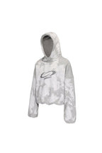 LUUUCAM Brush-Paint Faded Logo Hoodie