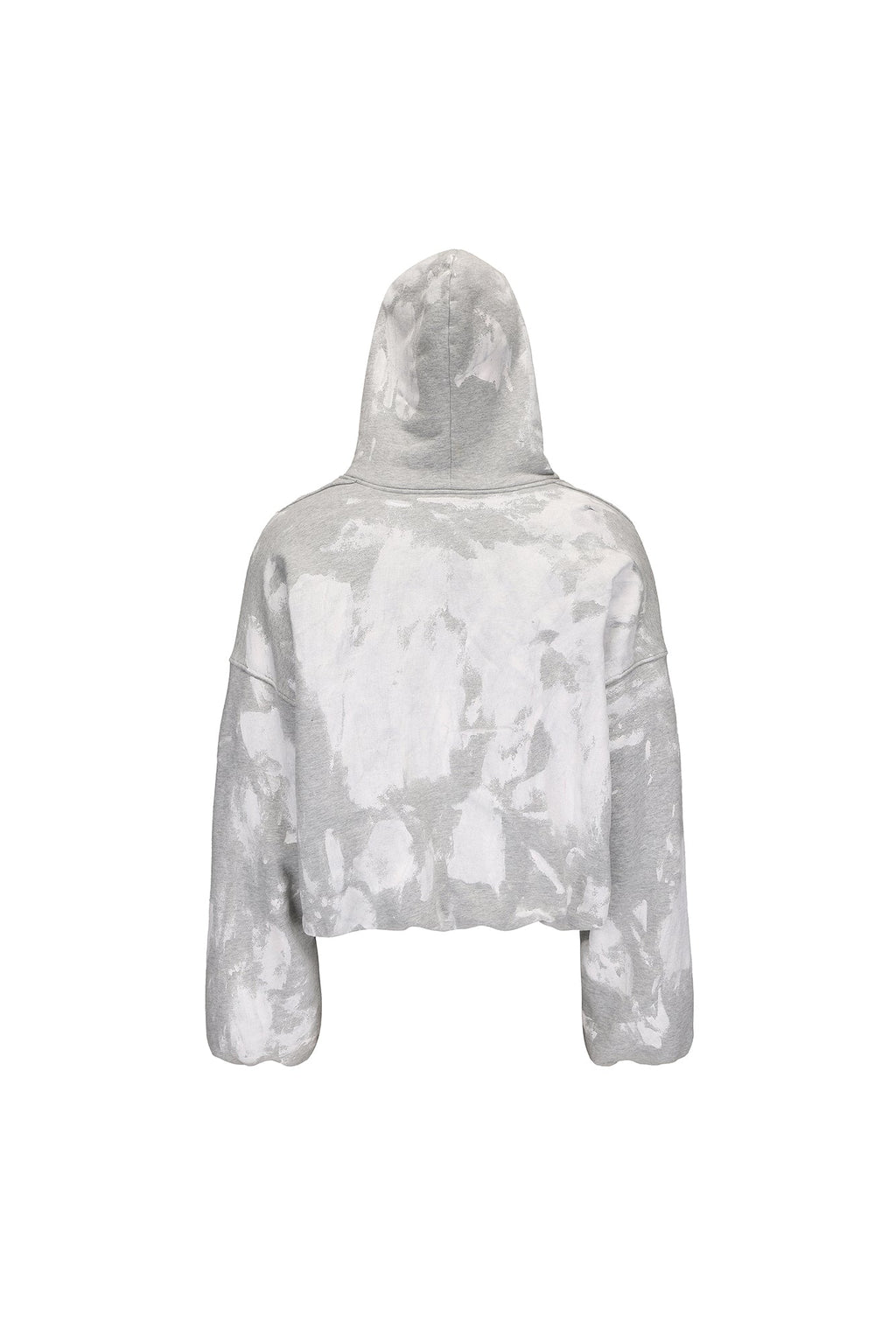LUUUCAM Brush-Paint Faded Logo Hoodie