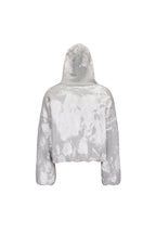 LUUUCAM Brush-Paint Faded Logo Hoodie