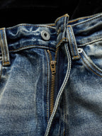 NEIGBORL Whiskering Washed  Straight-Leg Jeans