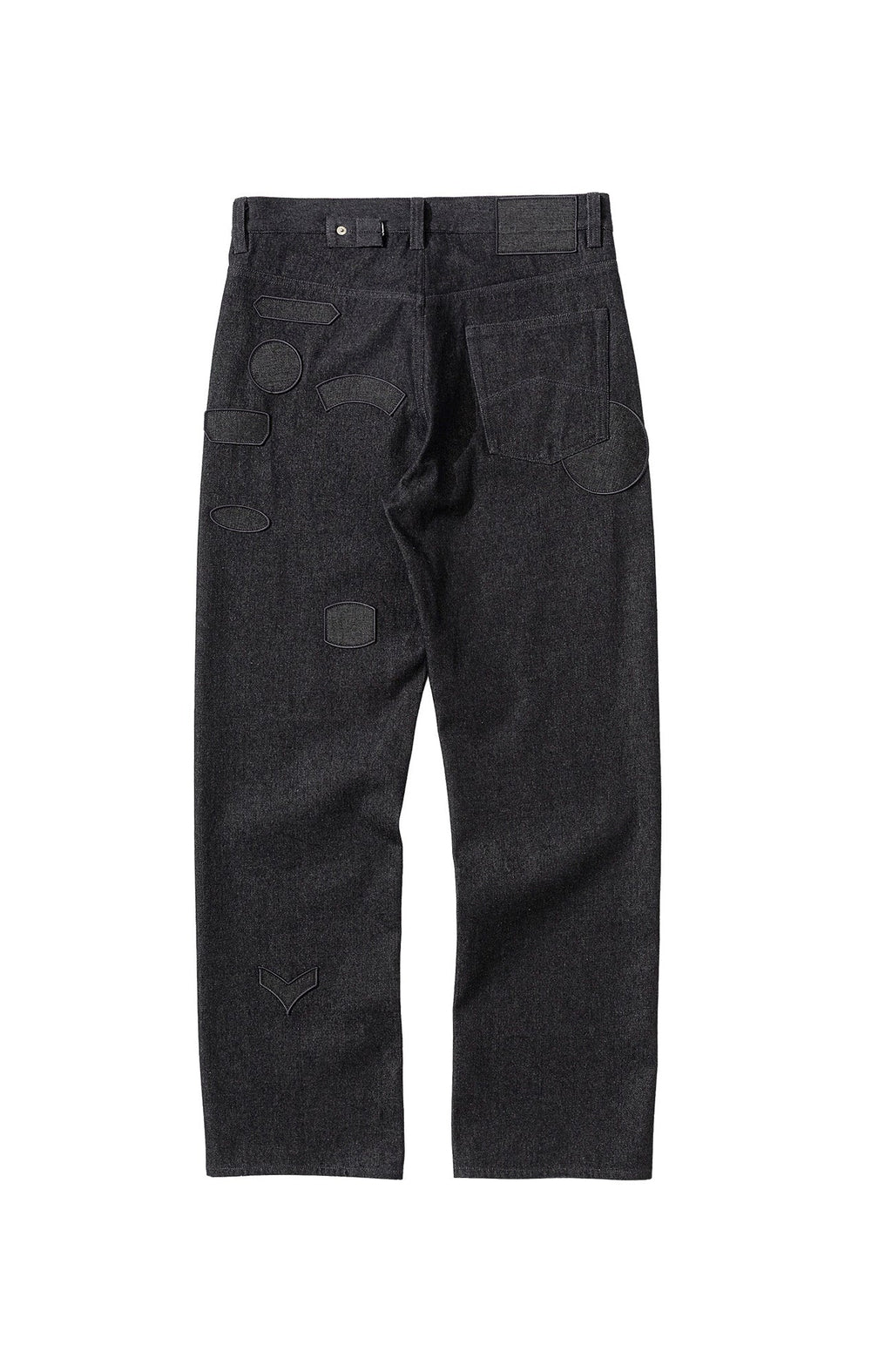 URBAN+FOREST Minimal Patch Straight-Leg Denim