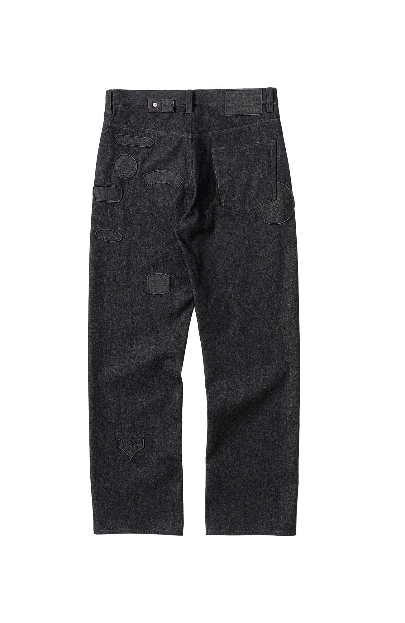 URBAN+FOREST Minimal Patch Straight-Leg Denim