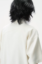 GONGHE REPUB Tencel-Linen Open-Collar Shirt