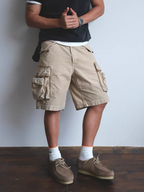 NEIGBORL Washed Multi-Pocket Cargo Shorts