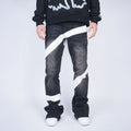 VINKID Infinite Cross Panel Embroidered Jeans