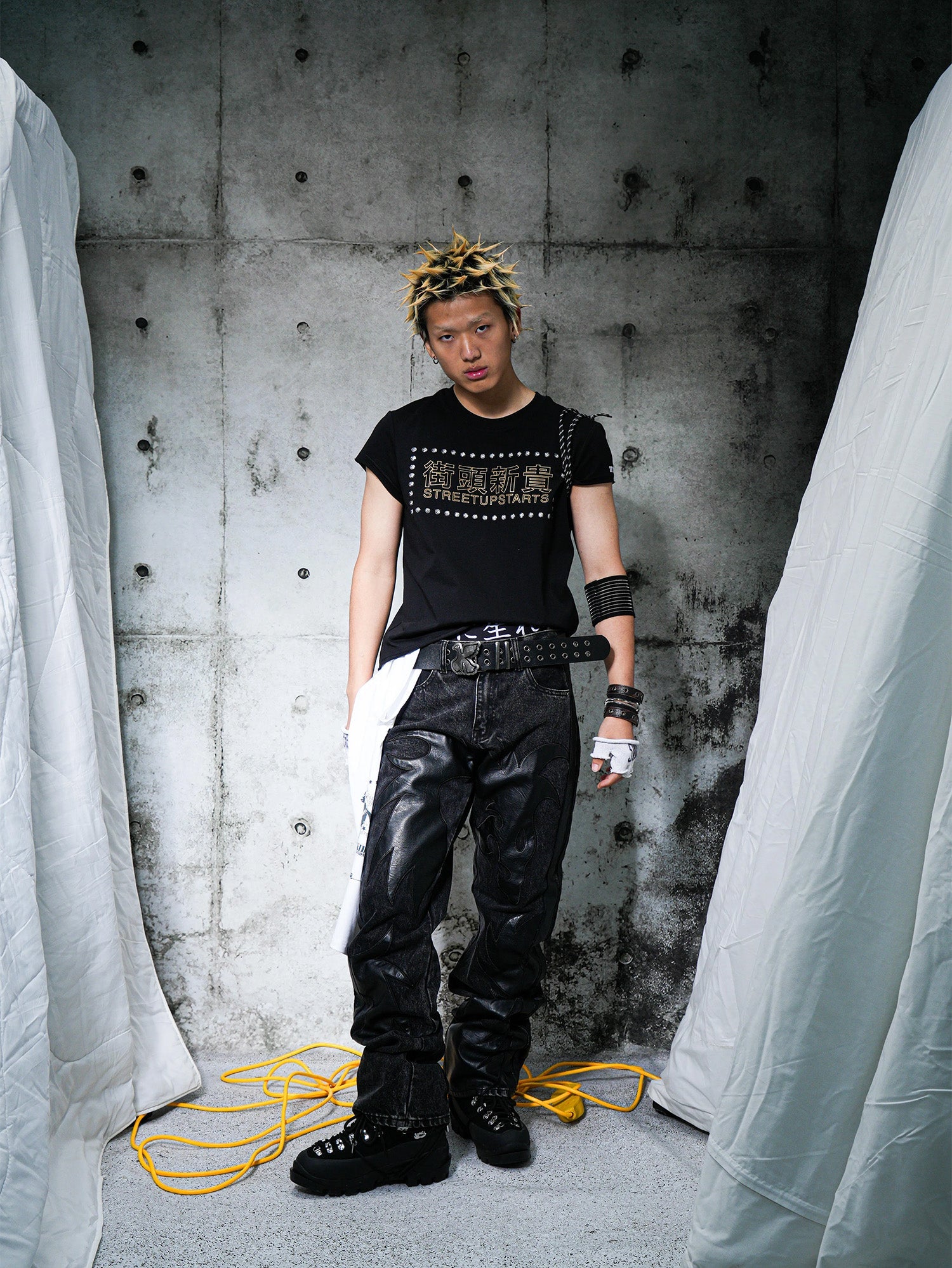 VINKID Dragon Graphic Washed Jeans