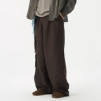 GONGHE REPUB Damask Jacquard Wrap-Tie Pants