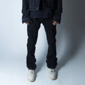 VINKID Embroidered Contrast Stitch Stacked Skinny Jeans