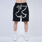 VINKID Dove Graphic Drawstring Sweat Shorts