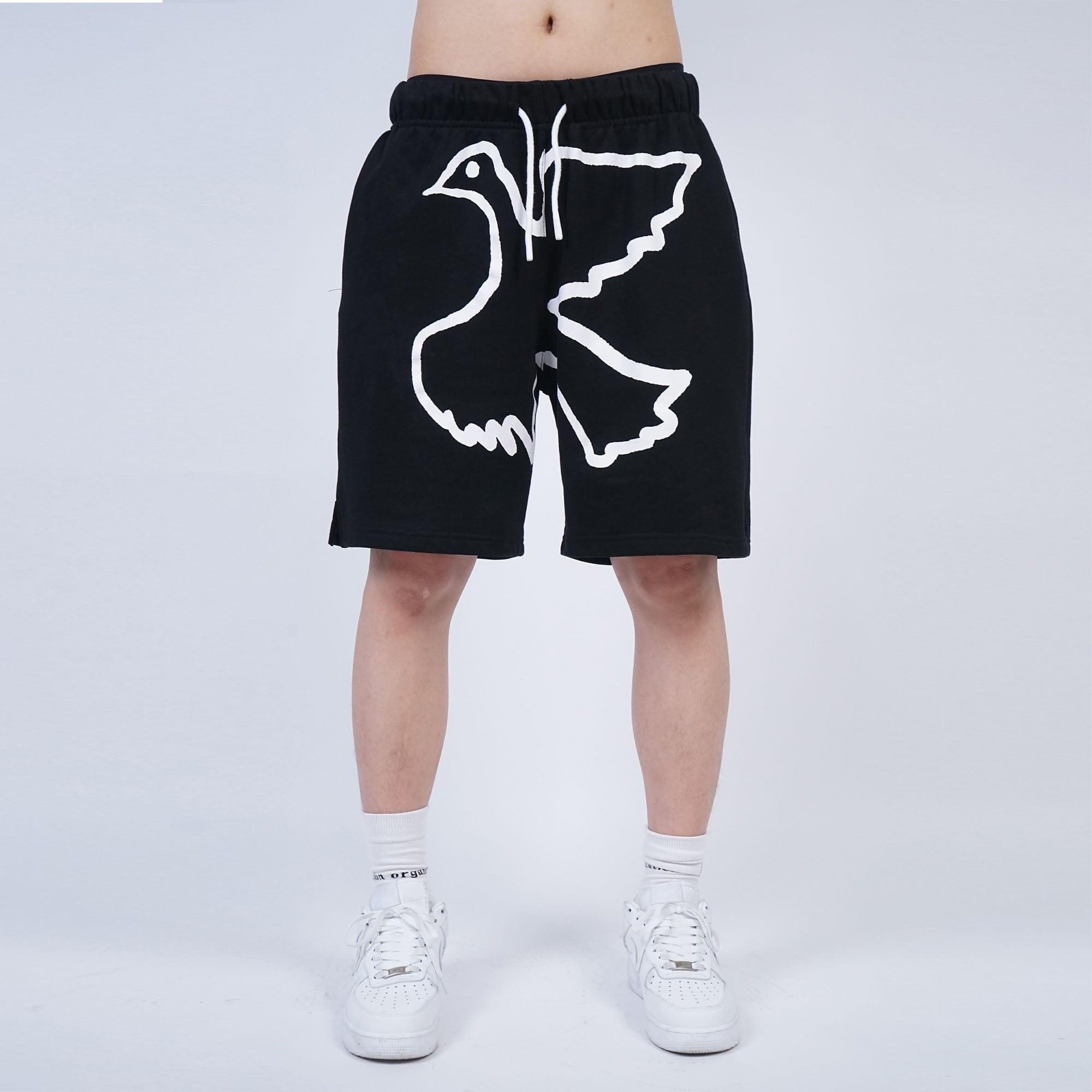 VINKID Dove Graphic Drawstring Sweat Shorts