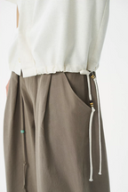 GONGHE REPUB Tencel-Linen Open-Collar Shirt