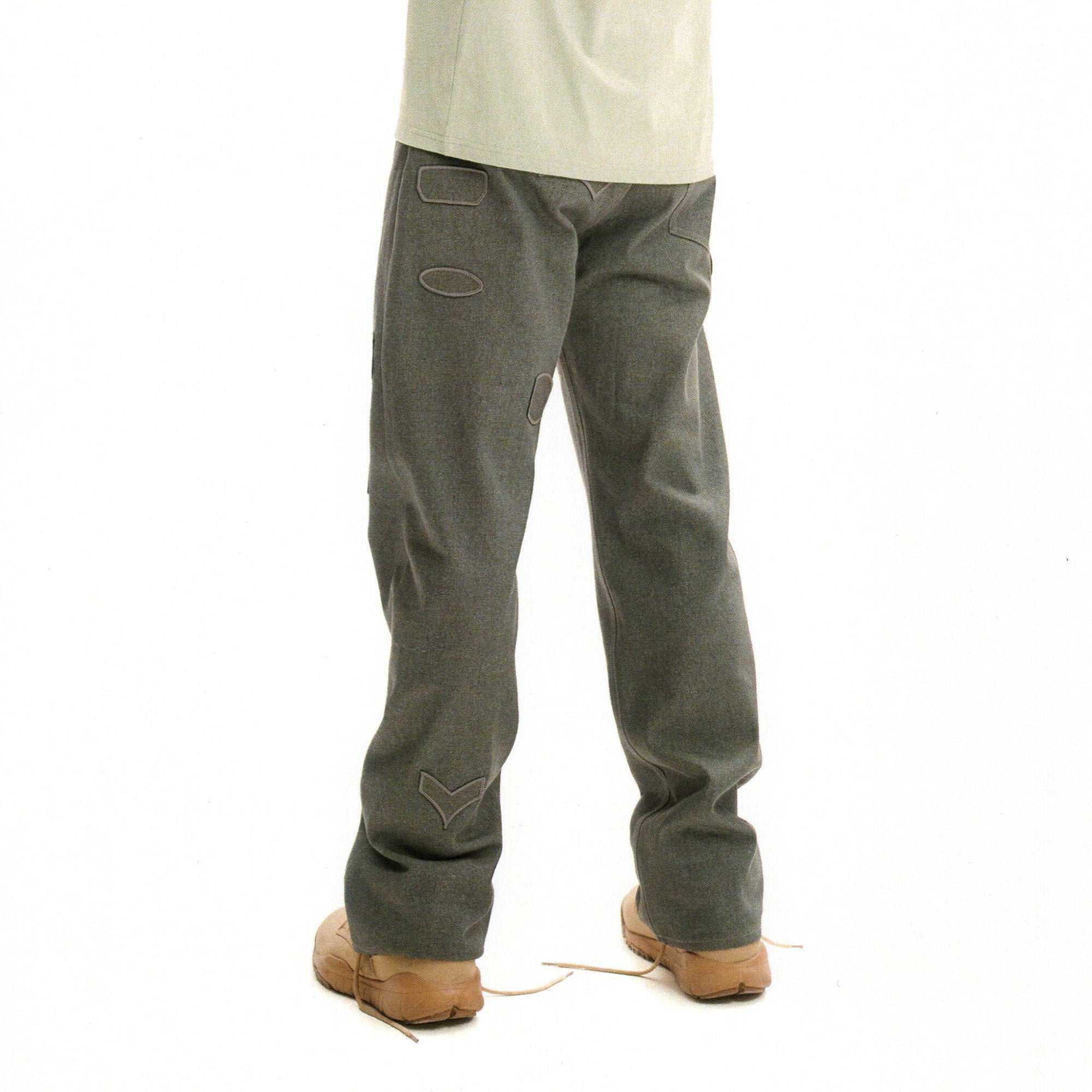 URBAN+FOREST Minimal Patch Straight-Leg Denim