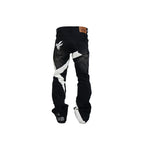 VINKID Infinite Cross Panel Embroidered Jeans